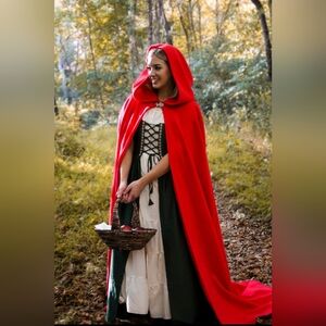 Adult Red Cloak/Red Riding Hood Costume Cosplay OS